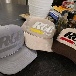 100% Authentic Vintage RGB Freight Trucker Hat 
