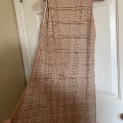 VINTAGE PINK LACE DRESS