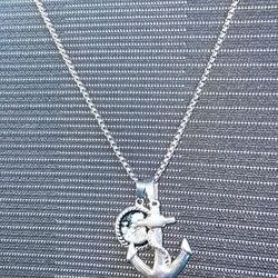 Men’s stainless steel necklace with pendants