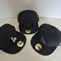 LA DODGERS ( 3 PC TOTAL BRAND NEW ) NEW ERA 59FIFTY SIZE 7 3/8