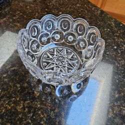 Moon And Stars Adam's Glass Scalloped Bowl