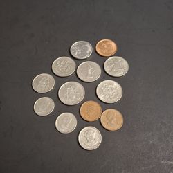 Lot Of 13 Assorted Foreign Country Coins - See Description For What Is Included