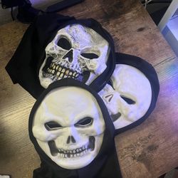 3 Halloween Skeleton Masks