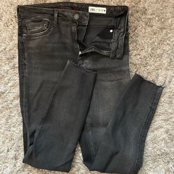 Gray Zara Skinny Jeans