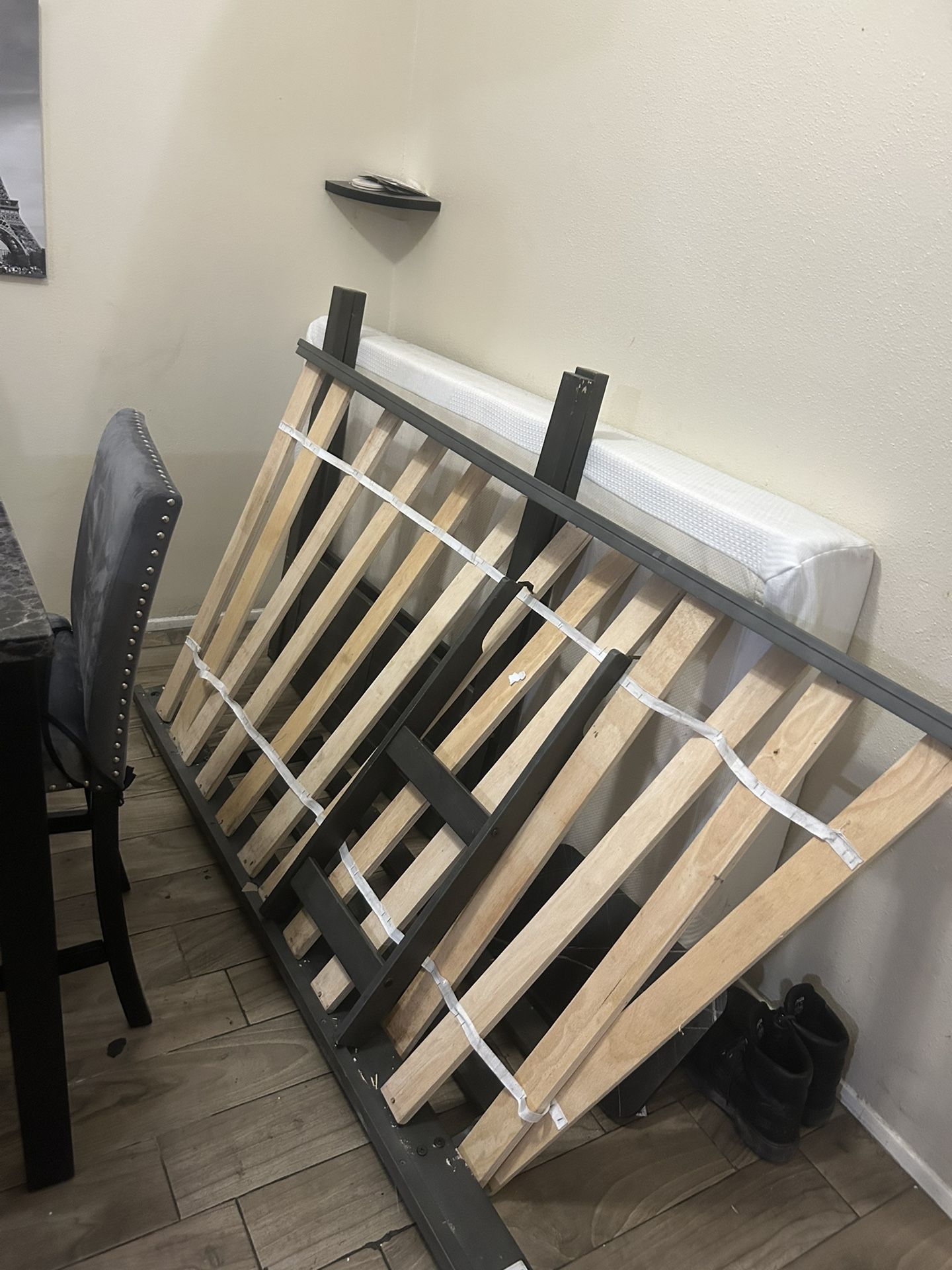 Twin size mattress And bed frame