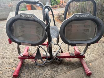 Husky dual head halogen work light
