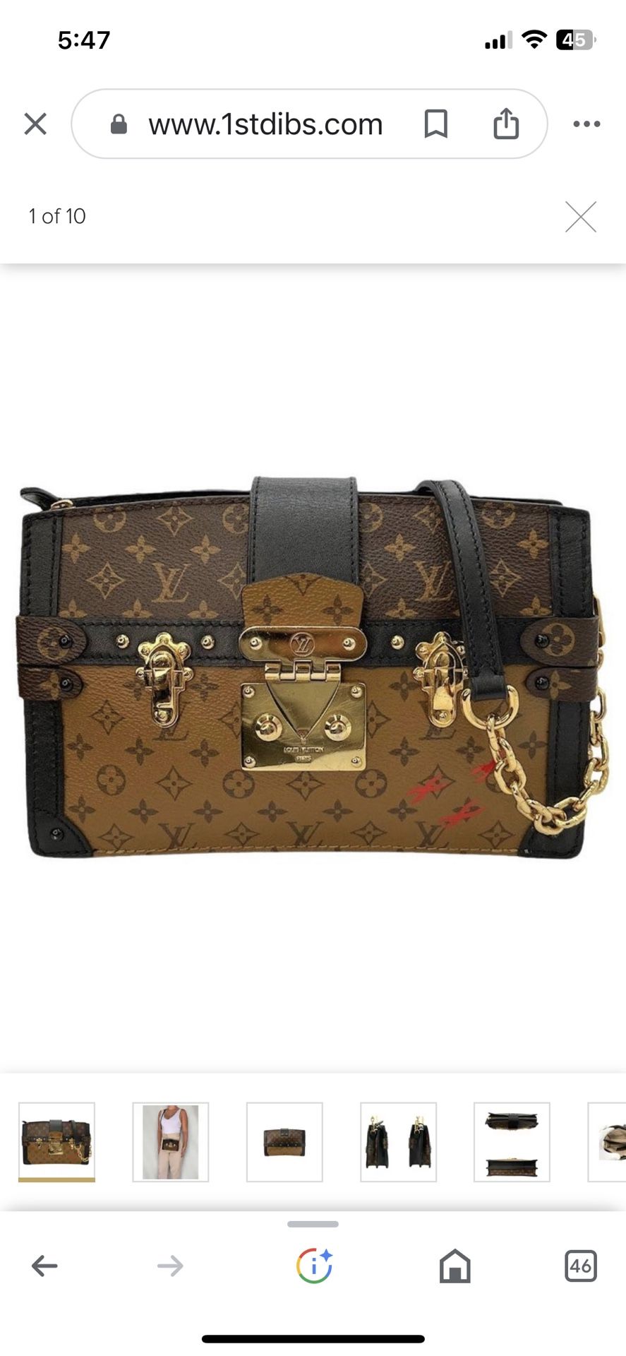 Louis Vuitton Reverse Monogram Canvas Square Bag at 1stDibs