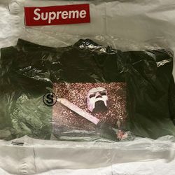 Supreme x MF DOOM Olive Hoodie FW23 In Hand. Size Small