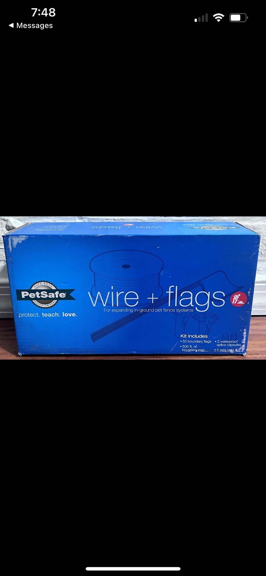 PetSafe Underground Fence Wire (500 feet) & (50) Flag Kit dog, Model PIG00-13769