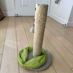 Cat Scratching Post & Play Tunnel Set – Used, Still in Good Shape