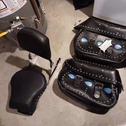 Harley Davidson  Bags And Seat And Back Rest 