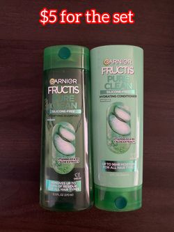 Garnier Fructis Puré Clean Shampoo and Conditioner