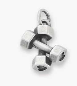 James avery strong and fit silver charm