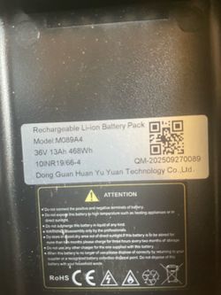 36v 13ah battery