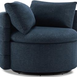 Swivel Accent Chair Modern Upholstered Performance Fabric for Bedroom Nursery Reading Waiting Living Room