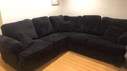 Sectional Couch Black