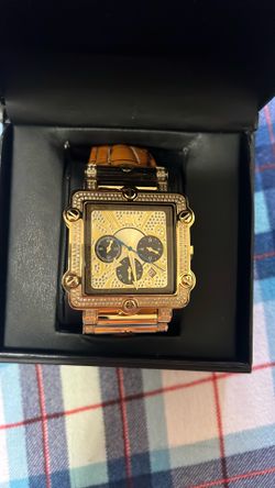 JBW Men's Phantom Quartz Chronograph Diamond Bezel Watch