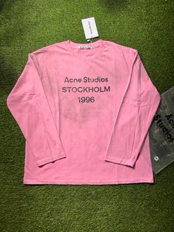 Acne Studios Pink Stockholm 1996 Long Sleeve Tee — S / M / L