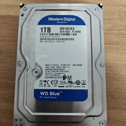 Western Digital 1TB Hard Drive HDD for PC Desktop Gaming Computer