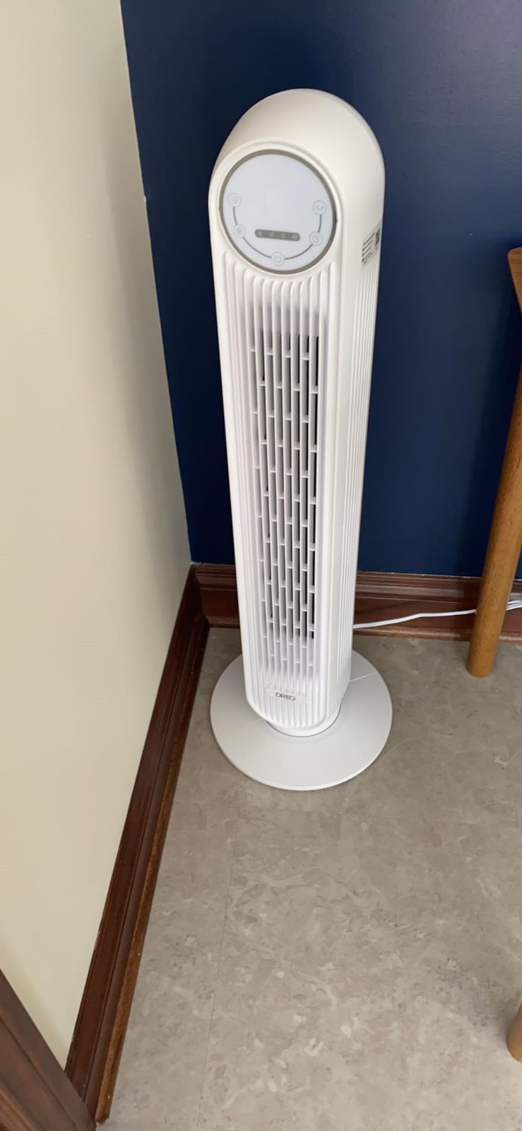 Dreo Tower Fan for Bedroom, 25ft/s Speed Silent Floor Fan,