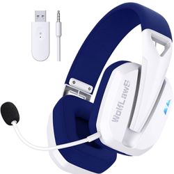 Wireless Gaming Headset *BRAND NEW MINT* PS5 PC Bluetooth Over-Ear Headphones Detachable Built-in Mics Noise Isolation