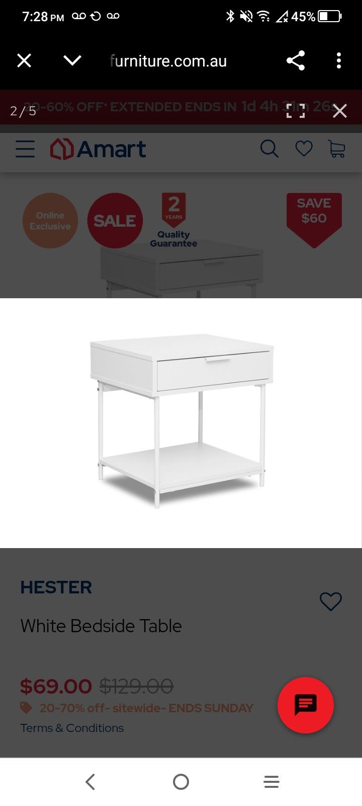 Bedside Table's (2)