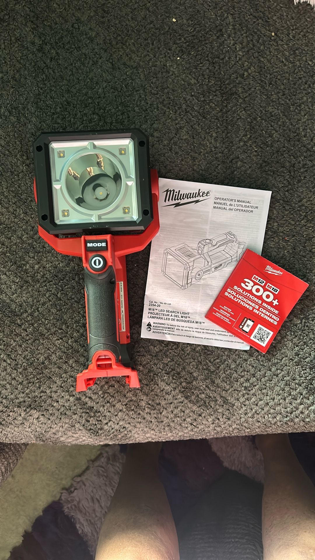 Milwaukee LED Search Light.