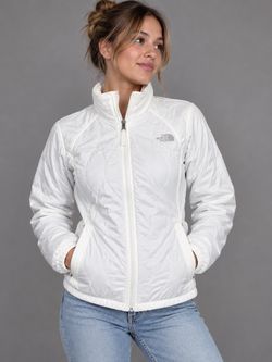 The North Face Women's White Quilted Jacket Small