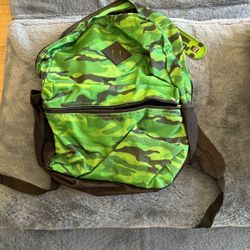 Green Camo Backpack  