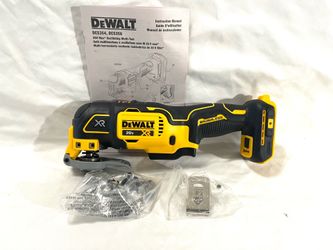Brand new DeWalt XR 20 V brushless oscillating multitool. With accessory. Retails for $199.