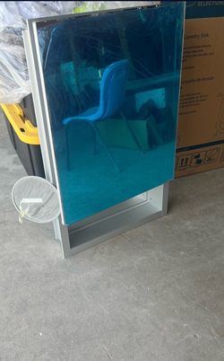 Large Medicine Cabinet with Silver Aluminum Frame