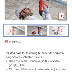 Hilti Universal Nails X-u 16 Mx   (5/8” Shaft)