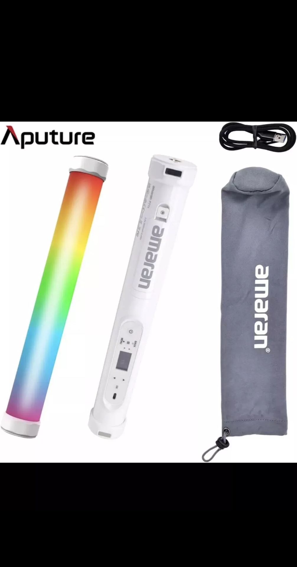 Aputure Amaran PT1c RGBWW Pixel Led Video Tube Light Full Colors 2700K-10000K