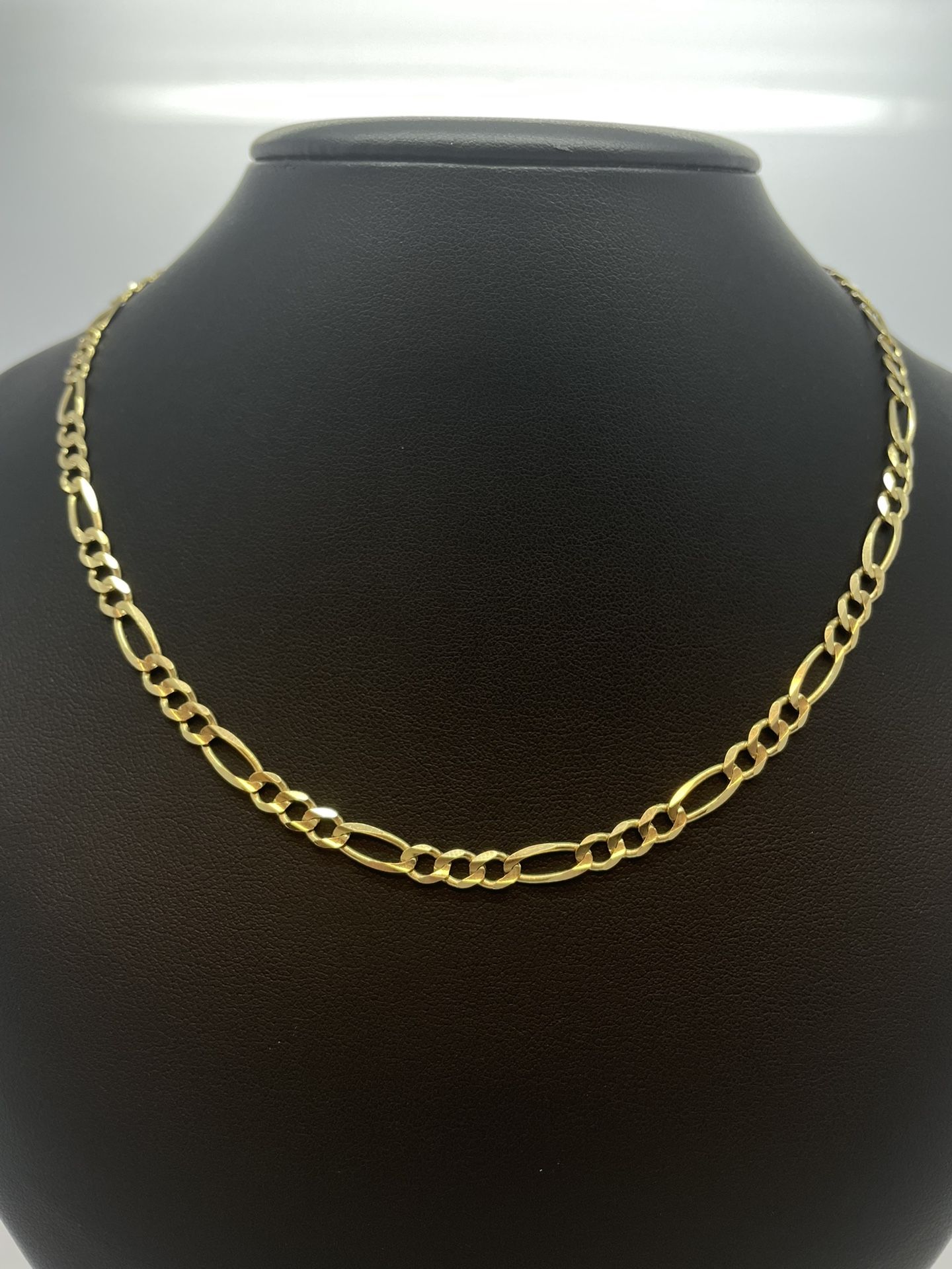 Gold Chain Figaro 14K Solid Gold New 