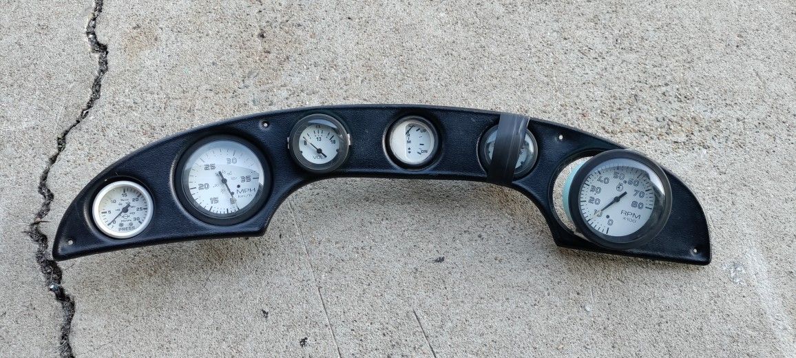 Boat Panel And Gauges