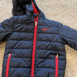 Brand New Nike 3t Hooded Puffer Down Jacket Toddler Little Kids Boy Girl 