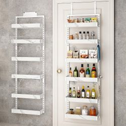 Over the Door Pantry Organizer, 6-Tier Adjustable Basket Spice Rack -NEW  (3285/6)