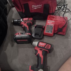 Milwaukee M18 Compact Cordless 2 Tool Combo Kit