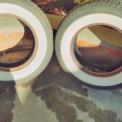 15" Silver Town White Wall Tires