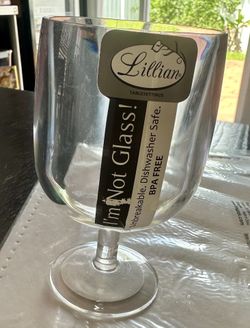 New Acrylic Short Stem Wine Glass