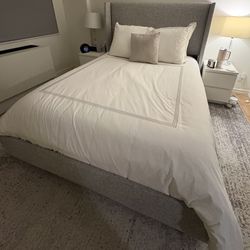 Queen Bed: Joss & Main Tilly Upholstered 