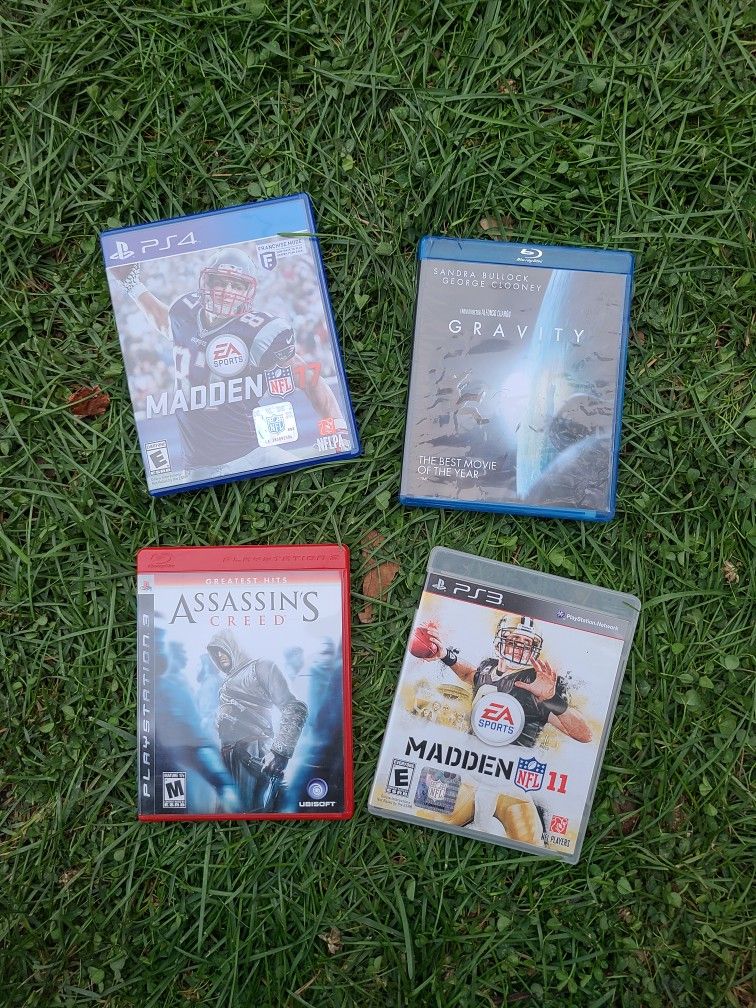 PS3&PS4 Games and Blue Ray Movie