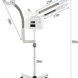 Three And One Facial steamer, and magnifying lamp