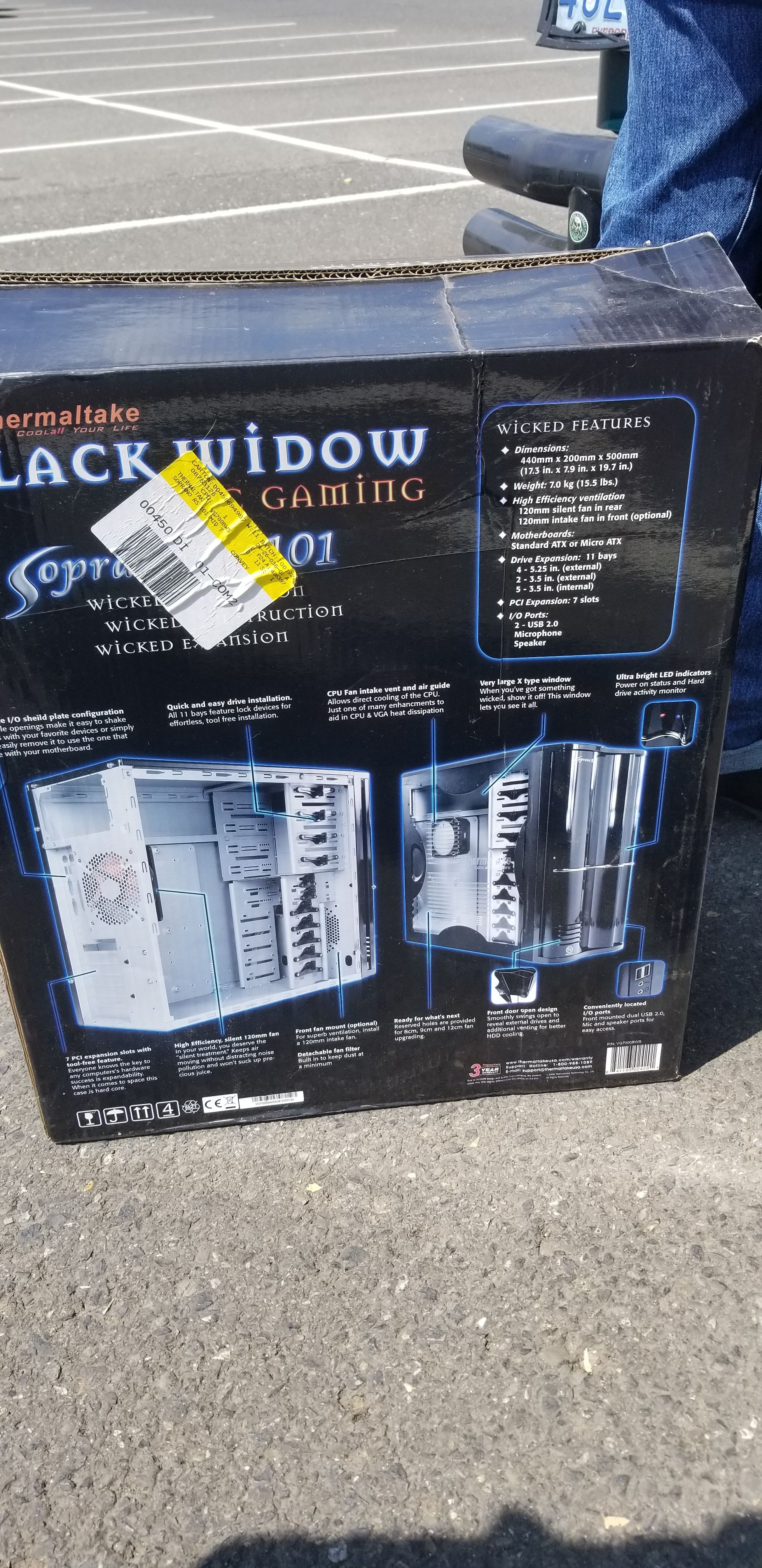 Thermaltake Soprano Rs 101 Vg7000bws Black Secc Atx Mid Tower Computer Case