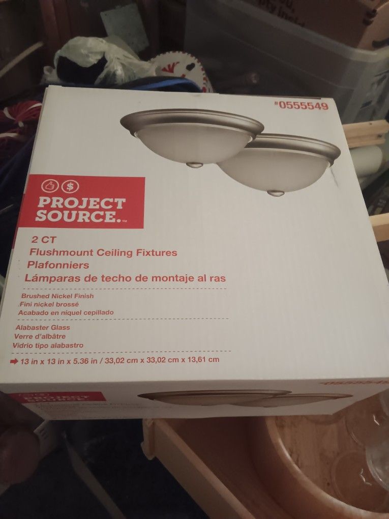 2 Pack New Flush Light Fixtures