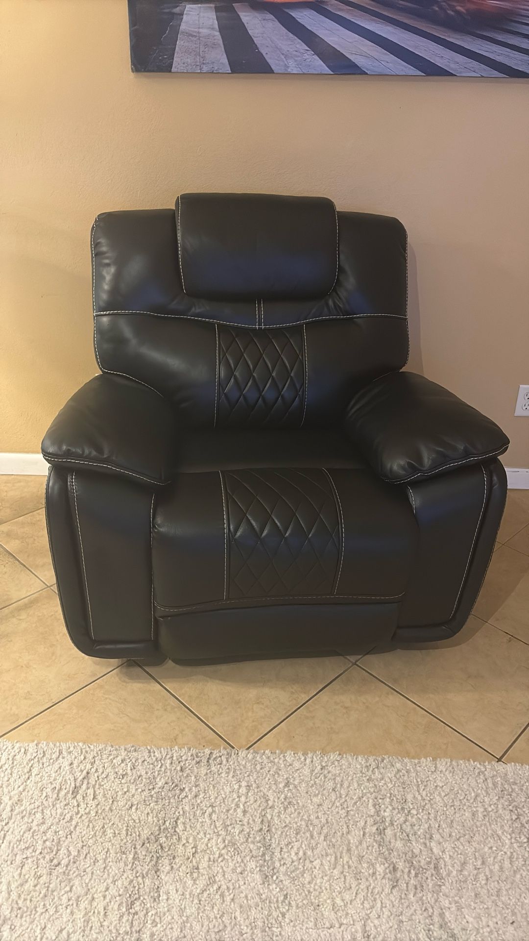 Ashley Furniture Black Manual Recliner