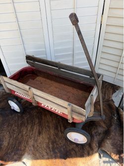 Vintage Red Radio Flyer Wagon