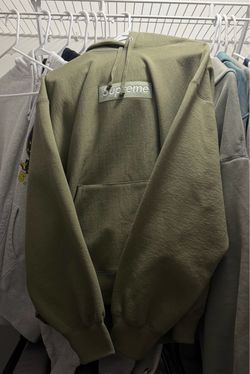 Supreme Box Logo Hoodie Sweatshirt FW25 Size Large Olive