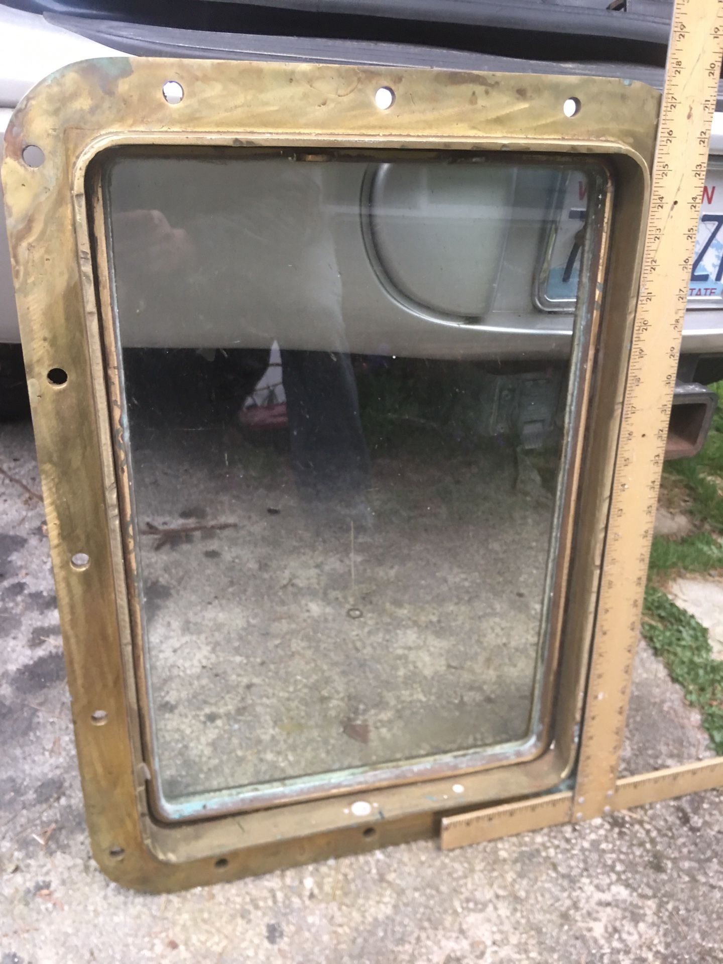 Prewar Nautical Huge Brass Porthole/hatch C over