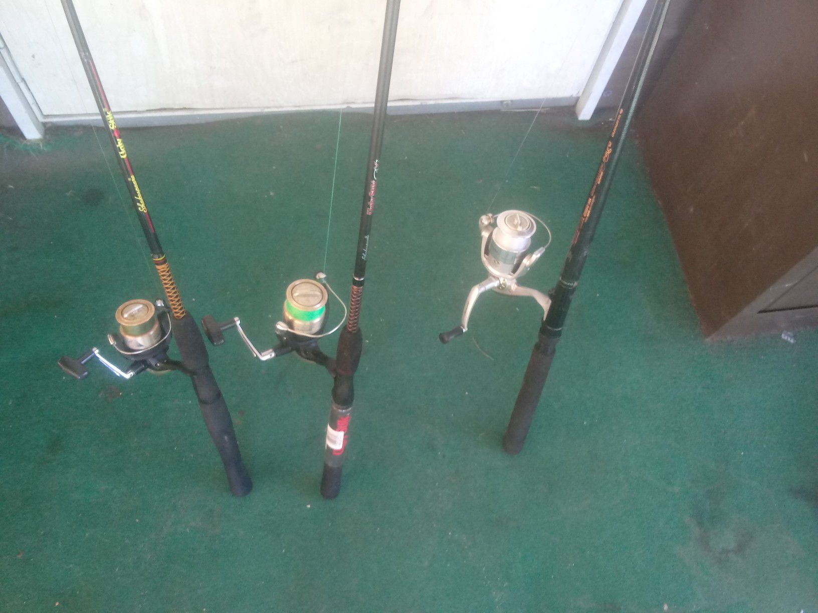 3 fishing rods